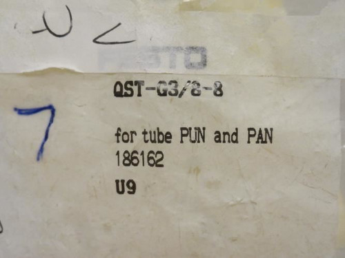 Festo QST-G3/8-8; Lot-7; T-Fitting 186162; 8mm PTC x G3/8"