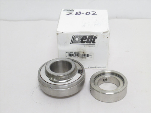 EDT 4U207-20GX; Insert Ball Bearing; SS; 1-1/4"ID