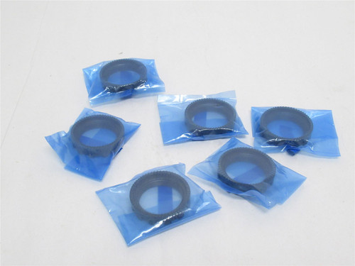 SMC AR20P-260S; Lot-6 Plastic Panel Mount Set Nuts; Black
