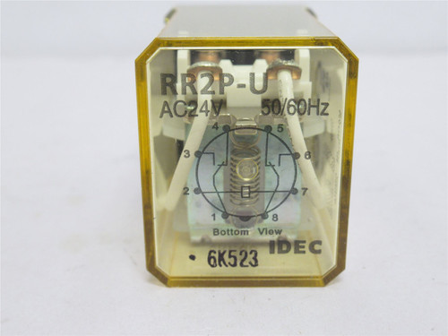 Idec RR2P-UAC24V; Power Relay; 120-240VAC; 10A; 24VAC Coil