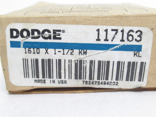 Dodge 1610 X 1-1/2; Taper Lock Bushing 117163; 1-1/2"ID