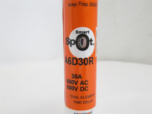 Ferraz-Shawmut A6D30R; Mersen Time Delay Fuse; 30A; 600VAC/DC