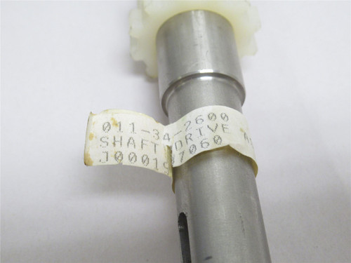 JBT 011-34-2600; Drive Shaft; Toothed; SS; 18-1/8" Long