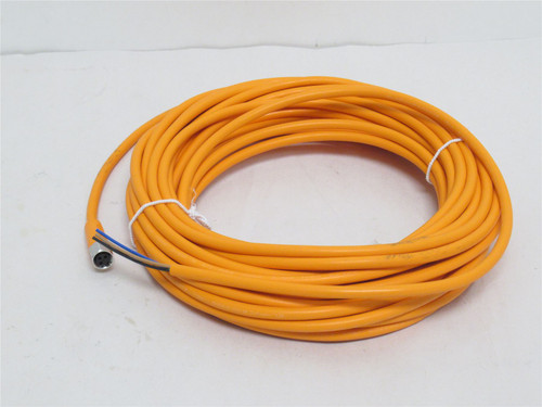 IFM EVT124; Female Cordset; 90Deg; 10m Long; 50VAC/60VDC