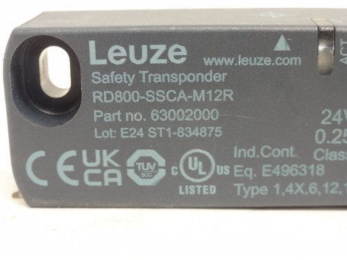 Leuze RD800-SSCA-M12R; Safety Transponder 63002010; 24V; 1/4A