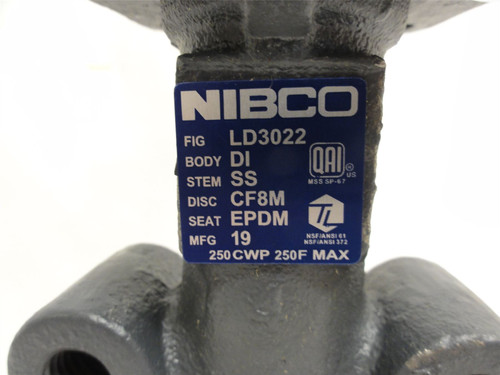 Nibco LD-3022-3; Lever Handle Lug Style 4" Butterfly Valve