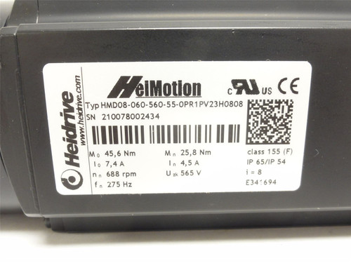 Heidrive HMD08-060-560-55-OPR1PV23H0808; Servo-Gear Motor 8:1
