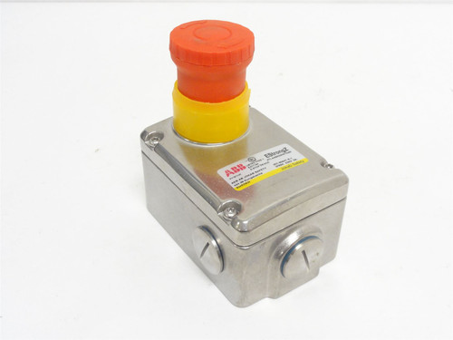 ABB 2TLA050220R1020; Twist to Reset E-Stop Switch; SS Case