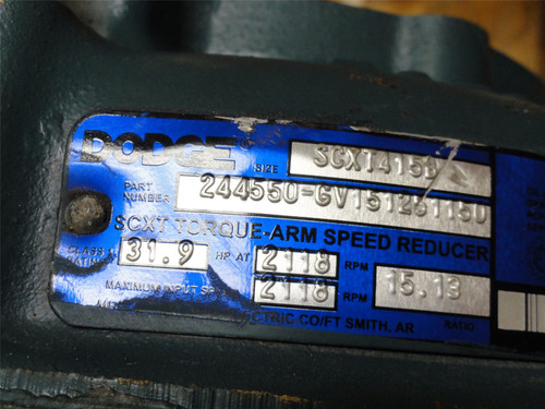 Dodge SCXT415B; Screw Conveyor Reducer; 15.13:1 Ratio