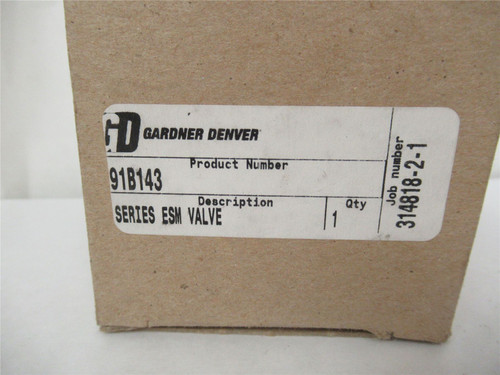 Gardner Denver 91B143; Solenoid Valve 120V 2 Way NormallyOpen