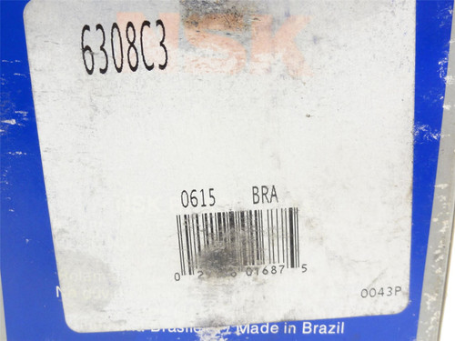 NSK 6308C3; Ball Bearing; 40mmID x 90mmOD x 23mm Width
