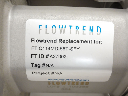 Flowtrend C114MD-56T-SFY; Pump W/Out Impeller; SS; 1.5 x 1.5