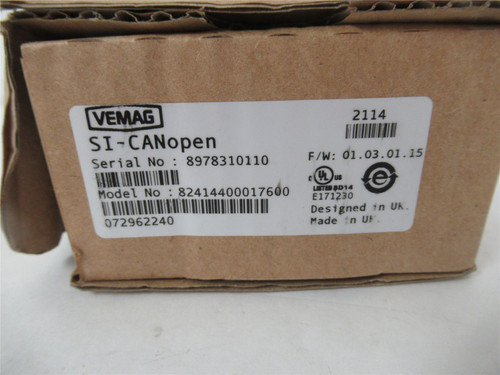 Vemag 82414400017600; Module SI CANopen