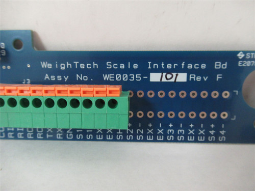 WeighTech WE0035-101; Board Interface Assembly rev F