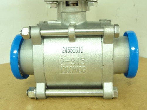 TCI  24556611; Actuated Sanitary Clamp Ball Valve; 2"OD
