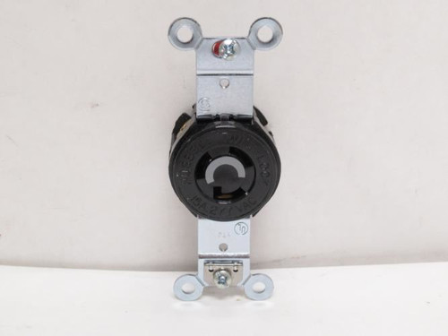 Hubbell HBL4760; Locking Receptacle; 15A; 277VAC; Black