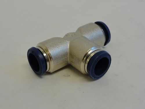 Alpha 3604-62-00; Union Tee; PTC;  # 8 Tube; Nickel Plate Brass