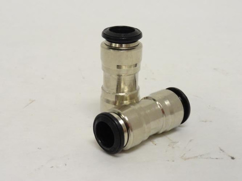 Alpha 50040N-10; Lot-2; Tube Union; 10mm; Nickel Plate Brass