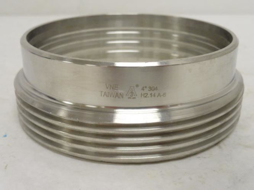 Industry-Std 13Y401; Threaded Long Ferrule; SS-304; Size: 4"