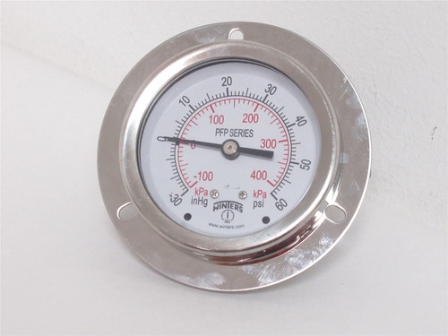 Winters PFP872 ; Refigeration Gauge; -30Hg to 60PSI; 1/4"MNPT