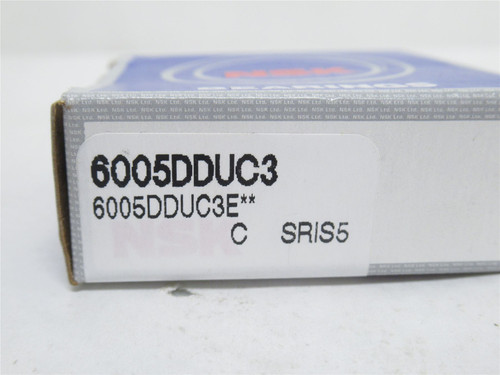 NSK 6005DDUC3; Ball Bearing; 25mmID x 47mmOD x 12mm Wide