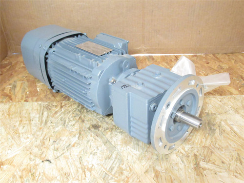 SEW RF17 DRN80M4/ES7C; Gearmotor W/Brake 11.4:1 Ratio; 0.75kW