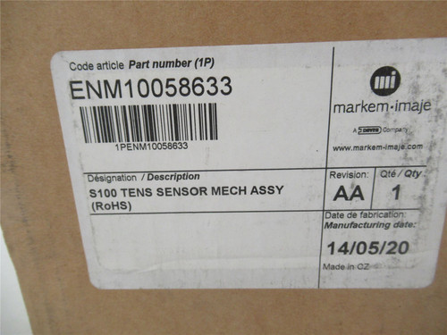 Markem ENM10058633; S100 Tens Sensor Mech Assembly