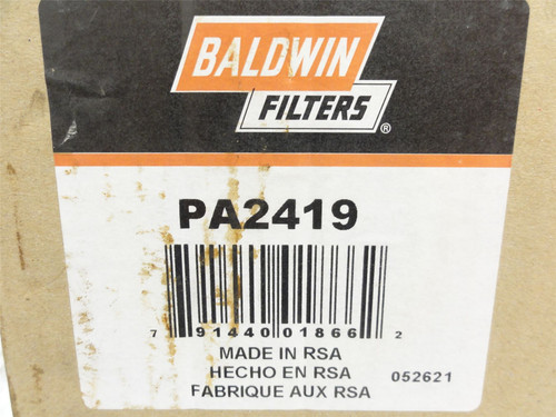 Baldwin PA2419; Axial Seal Air Filter Element; 358mm Tall