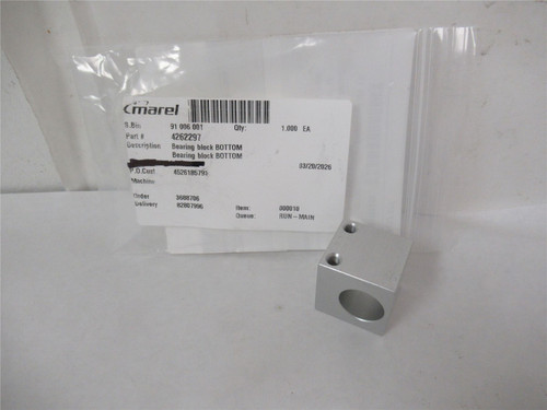 Marel 4262297; Bearing Block Bottom