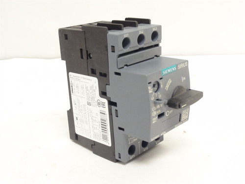 Siemens 3RV2021-1FA10; Motor Protector 3.5-5A; 3P; 600VAC