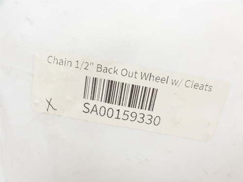 Foodmate SA00159330; Back Out Wheel Chain W/Cleat; 1/2" Pitch