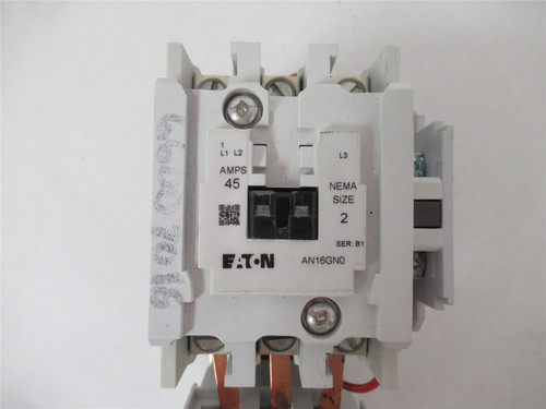 Eaton AN16GN0; NEMA-2 Starter 45Amp 600VAC; Coil: 440-480VAAC