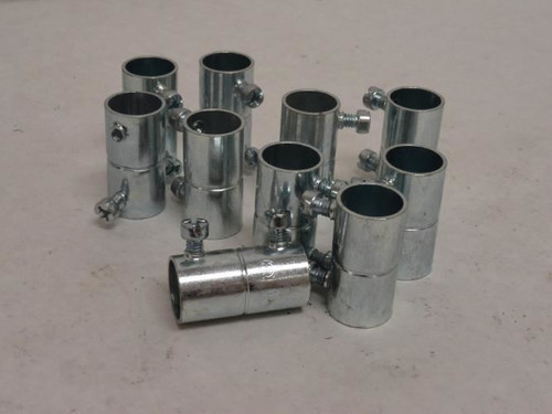 Industry-Std 5XC27; Lot-10; EMT Set Screw Coupling Size: 1/2"