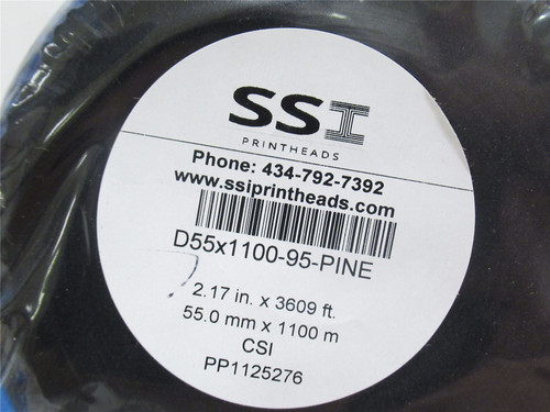 SSI D55x1100-95-PINE-Case; Box-12 Print Ribbon 2.17" x 3609'