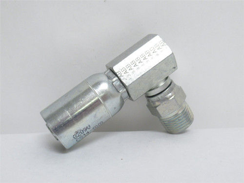 Couplamatic CS14-8X8; Male Swivel 90Deg; 1/2" Hose x 1/2NPT