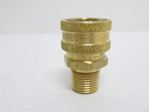 Parker BST-4M; Brass QC Hose Coupling; Size: 1/2"