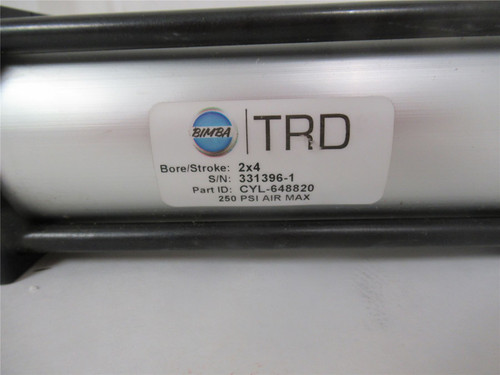 TRD Bimba CYL-648820; Pneumatic Cylider 2" Bore 4" Stroke