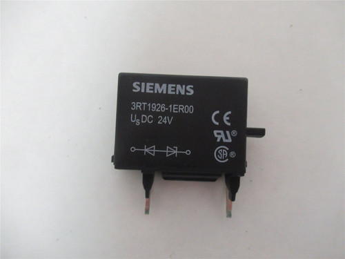 Siemens 3RT1926-1ER00; Surge Supressor 3RT Series 24 VDC