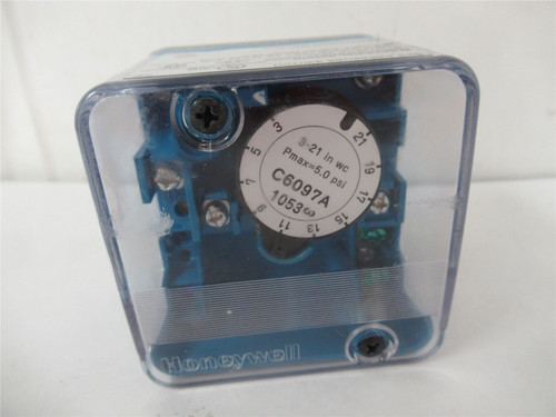 Honeywell C6097A; Gas Limit Pressure Switch 3-21"WC