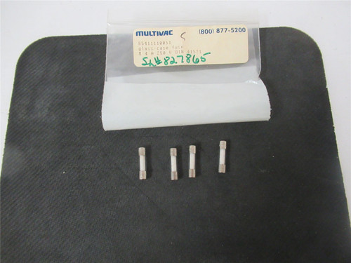 Multivac 85411110051; Lot-4 Glass Fuse 4A 20x5mm