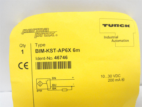 Turck BIM-KST-AP6X; Proximity Sensor 46746; 10-30VDC