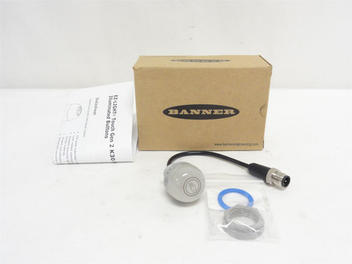 Banner K30RBT2FRGHQP; Illuminated Touch-Button 96657 12-30VDC