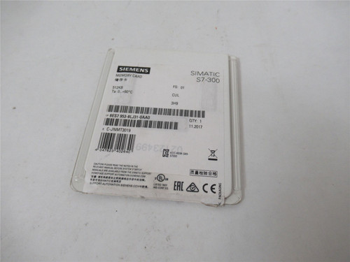 Siemens 6ES795308LJ3100AA0; Memory Card Simatic S7-300