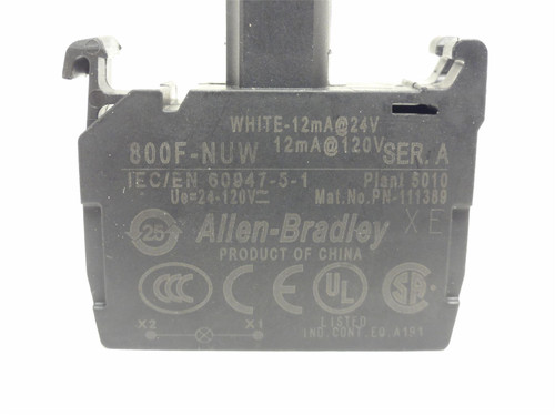 Allen-Bradley 800F-NUW; Integrated LED Lamp Module 24-120V