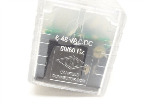Canfield P5105-1751000; Solenoid Cable Connector; 6-48VAC/DC