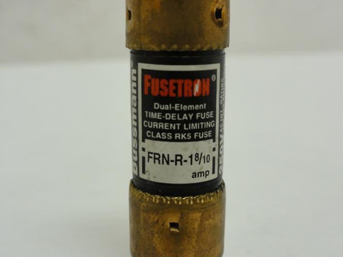 Cooper FRN-R-1-8/10; Time Delay Dual Element Fuse; 1-1/8A; 250V