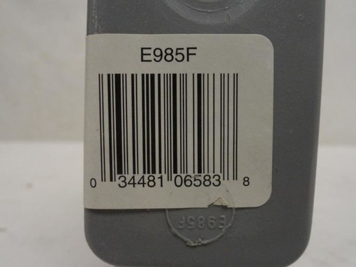 Carlon E985F; Conduit Outlet Body; LR-Style 1"; 12" Cubic; PVC