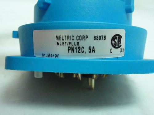 Meltric 01-M8120; Connector Inlet/Plug; Male; 5A; 12P