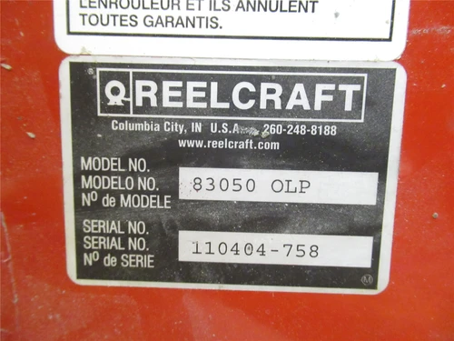 Reelcraft 83050 OLP; Heavy Duty Dual Pedestal Hose Reel