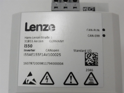 Lenze I55AE155F1AV10002S; Inverter; 400/480VAC; 0.75HP; i550